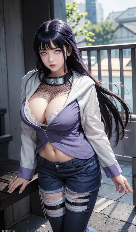 1girl, hinata, hinata,cute face,pretty face, jaw dropping beauty,dark purple eyes, ((ultra high detailed 1.9)),((ultra high resolution 1.9)),((ultra high quality 1.9)),(masterpiece)), (perfect lightings), (very Big breasts 1.9)), ultra huge breast, deep ne...