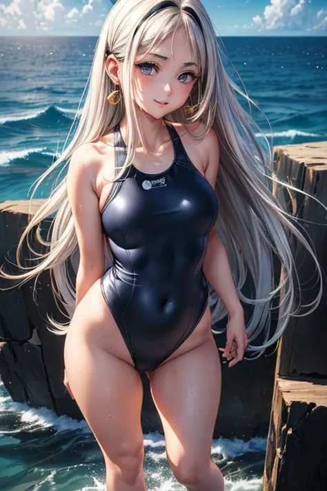 #基本 
A girl is posing for a photo, ((One Girl)), (((Baby Face:1.2)) + ((cute:1.3))), 
#A girl is posing for a photo, ((One Girl)), (((Baby Face)) + ((cute)) + 16 years old), 
break 

#Clothing Accessories 
((Black one piece swimsuit:1.4) : (Shiny) + (High ...