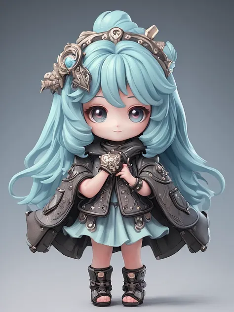 (((masterpiece､highest quality､high resolution､super detailed description､)))､(chibi character&#39;s daughter:1.6)、3 heads､white...