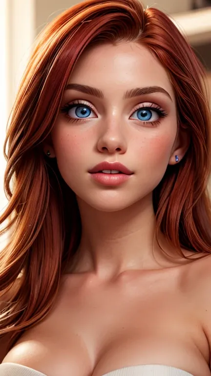 (young sexy redhead,perfectbody,posando,role model,internship,Luxury Salon),(oil painting),(face detailed,gorgeous eyes,detailed lips),(best qualityer,high resolution:1.2),(realisitic),(portraite),(swirly vibrant colors),(soft lighting)