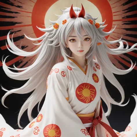 Amaterasu Omikami,High resolution, masterpiece, Highest quality