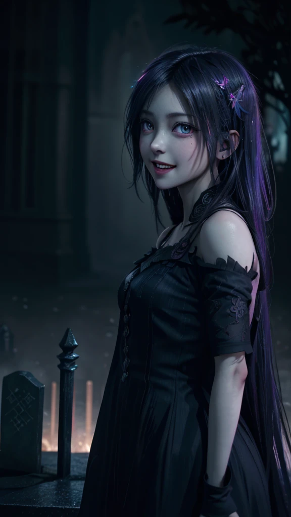 anime artwork anime artwork 1girl,abyss girl,open mouth,((masterpiece)), ((best quality)), 8k, high detailed, ultra-detailed, illustration, portrait, horror, gothic, (1girl), (sinister:1.2), a young girl with a grotesquely elongated mouth, standing in a di...