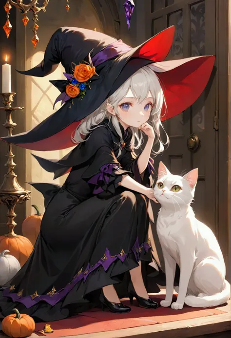 Witch&#39;s Familiar Cat、masterpiece、最high quality、high quality、High resolution、16K、born、超High resolution、超detailedな、detailed、Very delicate and beautiful、A highly detailedd、