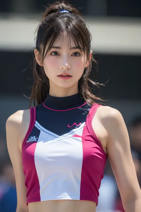 (8k, RAW Photos,Highest quality, High resolution:1.1), (超Realisticな:1.4),(Realistic, Realistic:1.3),The Beauty of Japan、Rhythmic gymnastics club、Rhythmic Gymnastics Uniform、((Upper Body:1.3))