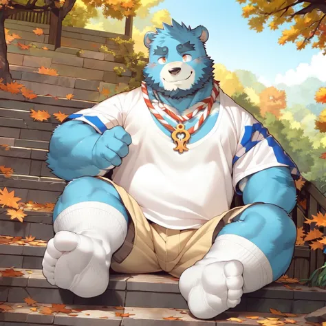 (by null-ghost,by raccoon21:0.5),(by zixiong:1.1),(by takemoto arashi),(kemono:1.2),furry,shiquanjie,blue bear,male focus,furry ...