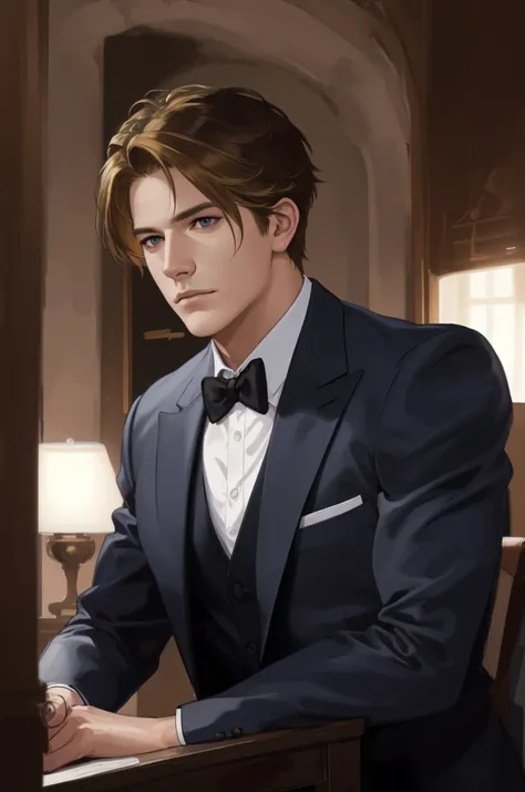 The prompt for the first theme: 

"(best quality, realistic, ultra-detailed, highres, masterpiece:1.2), portrait, extremely detailed face, masculine focus, mature, tall, muscular, elegant, [thick eyebrows], blonde hair, (short hair), pound."