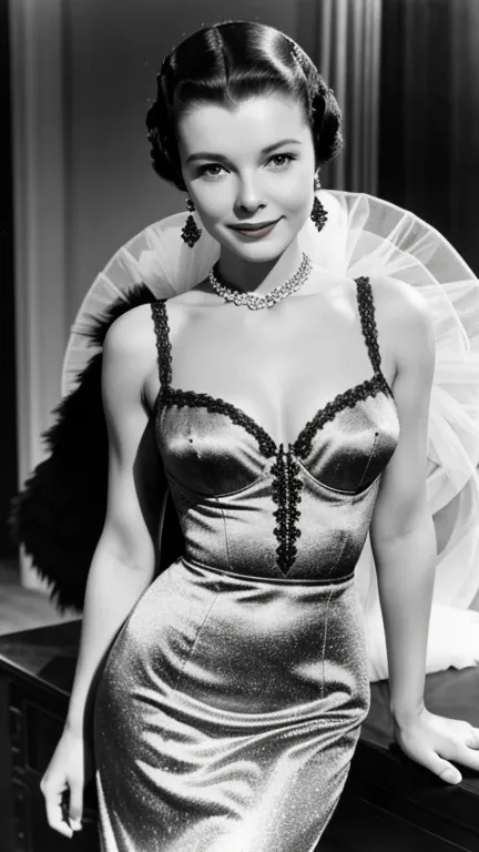 Vivien Leigh wearing sexy clothes and smiling