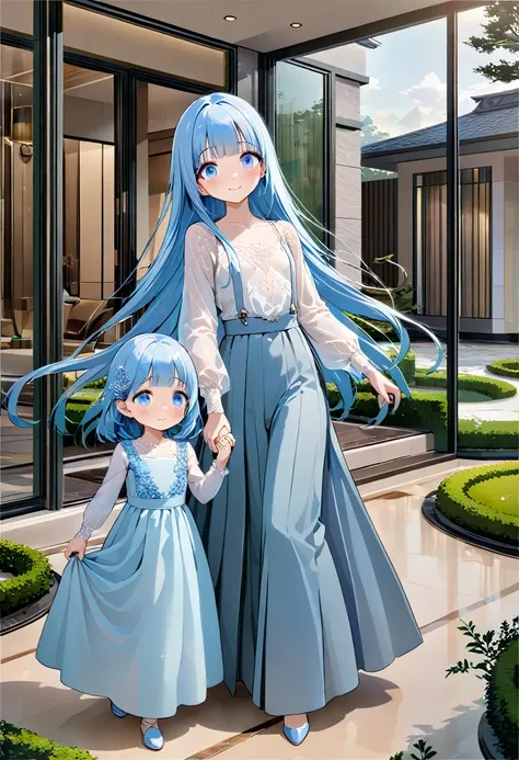 masterpiece, best quality, extremely detailed, (illustration, official art:1.1), 1 girl ,(((( light blue long hair)))), ,(((( li...