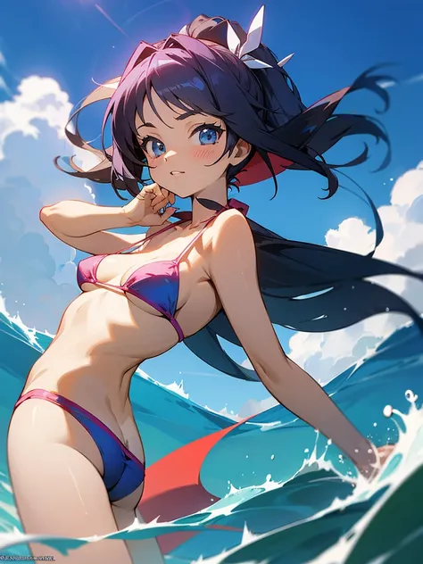 Anime girl in bikini