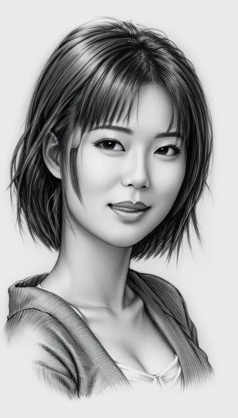 drawing of a geisha, realistic sketch, hyperrealistic sketch, detailed pencil sketch, pencil sketch, realistic digital drawing, ...