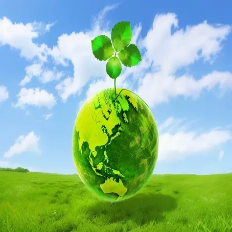 In the grass、Green globe with leaves, A globe with Japan in the center, Green World, Green Energy, Green Technology, Green Blessings, sustainability, Green Digital World, Mother Earth, Wallpapers – 1 0 2 4, with the earth, Sustainable materials, Sustainabl...