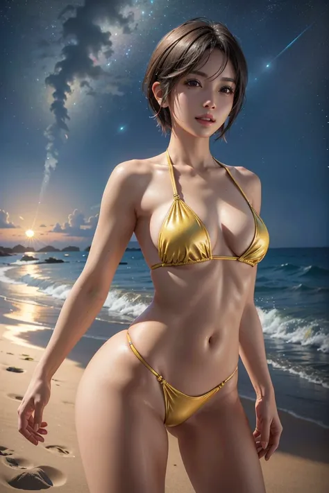 (masterpiece, 最high quality)
Yuffie Kisaragi,FF7, short hair,belly button,Brown eyes,Photorealistic,Ultra HD,high quality,masterpiece,Digital SLR,Detailed details,Intricate details,Anatomical basis,Depicted in detail,A detailed face,Realistic skin texture,...