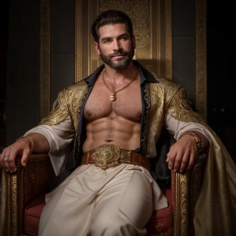 Masterpiece, high resolution, HDR, detailed composition, unique, hot handsome charming priest from the 1500s invites you to his village, medieval fashion, elegant clothing, luxurious medieval clothing with super fine golden detailing, wearing elaborate jew...