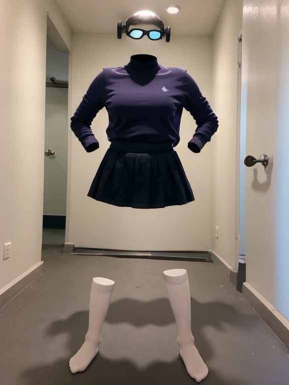 You can even see the feet, (Arch your back, Hands on hips), Be patient with peeing, mini skirt, (From below), uniform, (can not see, No humans, Headless, Faceless:1.5), Cute big tits, (8k, RAW Photos, Highest quality, masterpiece:1.2), (Realistic, photo-Re...