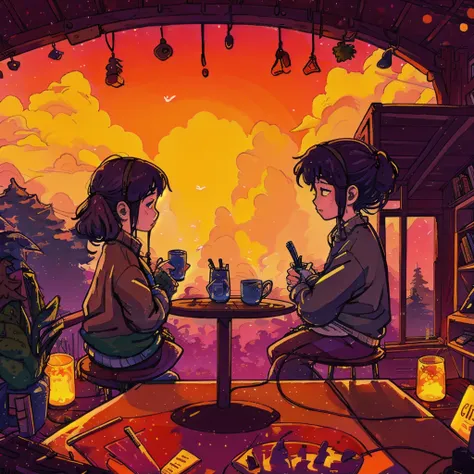 lofi chill illustration