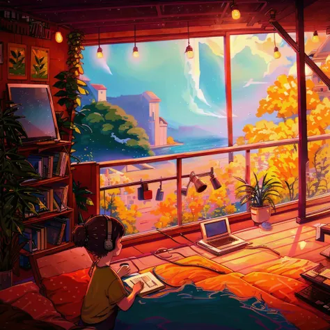 lofi chill illustration