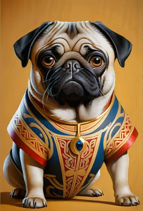 “Produce ultra-high resolution images of elegant Pug dogs in classic cat poses.. We use advanced macro photography techniques to highlight the intricate details of your Pug&#39;s coat.., mustache, And expressive eyes. &quot;

Place the camera at the pugs e...