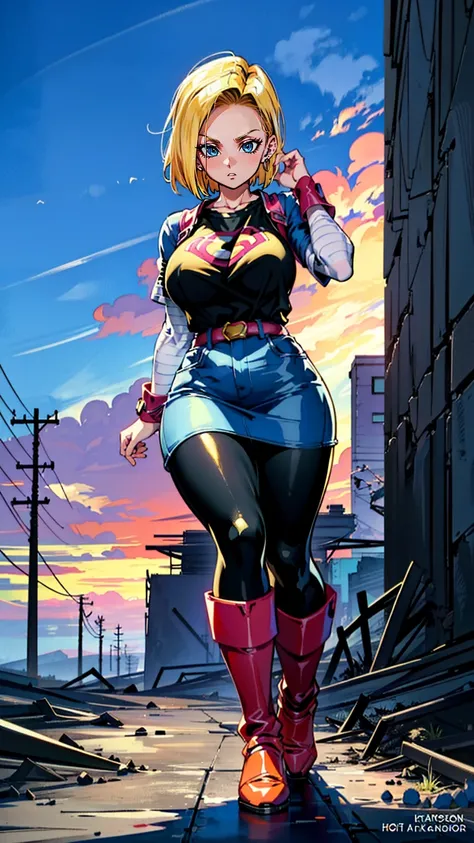 supergirl, pureerosface_v1, sticker of a girl from dc comic, full body, Kim Jung gi, , (extremely huge breasts 2.9),soul, digital illustration, comic style, cyberpunk, perfect anatomy, centered, approaching perfection, dynamic, highly detailed, watercolor ...