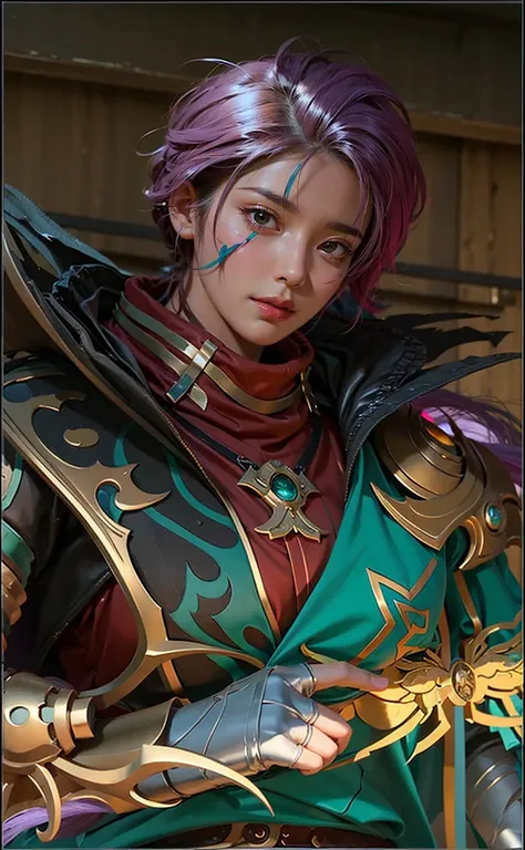 a close up of a girl(vexana) , green hair , big booobs ,  shadowbringers cinematic, 4 k detail fantasy, a beautiful fantasy empress, game cg, xianxia fantasy, xianxia hero, 2. 5 d cgi anime fantasy artwork, cinematic goddess close shot, ruan jia and artger...