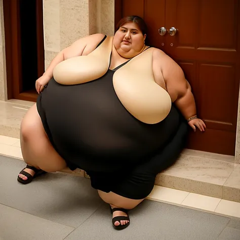 Extremely Morbidly Obese Turkish girl