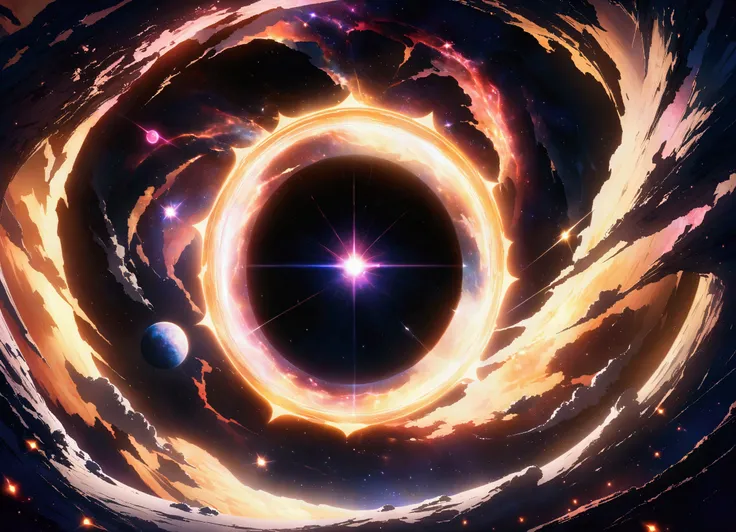 A close-up of the spiral at the center of the galaxy, abstract universeのブラックホール, Swirl of energy, Black Hole Time Portal, Glowing black hole entrance, Interstellar Infinite Portal, portrait of a mystical giant eye, universeの存在の肖像, An interstellar vortex ra...