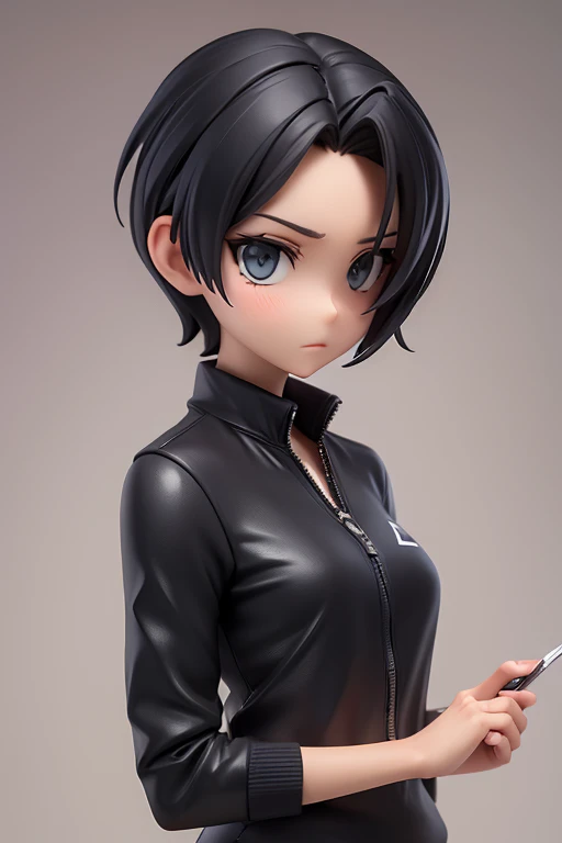 Cool woman,Sharp,boyish,The forehead is visible,Married Woman,whole body,Character portrait,Short Hair,Short Hair,Very Short Hair,slender,Slender,Jersey
