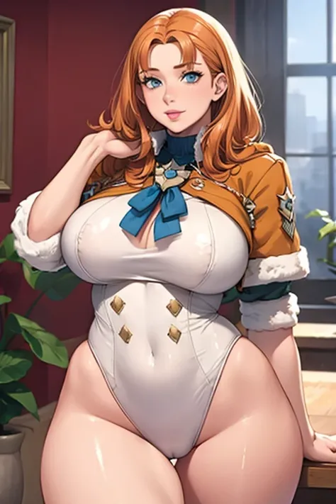 (best quality), (masterpiece), 1 girl, early 20s, huge heavy breasts, busty, massive breasts, thick, thick lips, wide hips, thin waist, annette_war