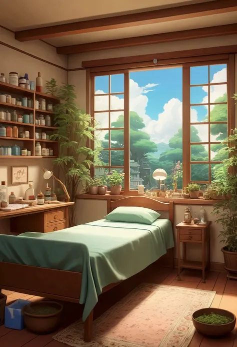 Ghibli style　medical scene