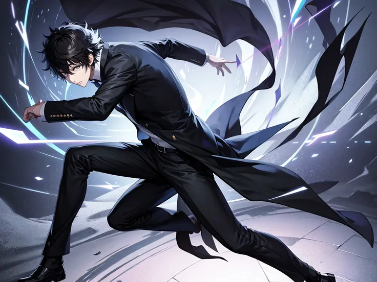 Psycho pass Anime character, Name : Shinya Kogami,1 male, inspector, full body focus, detailed, 4k image quality,