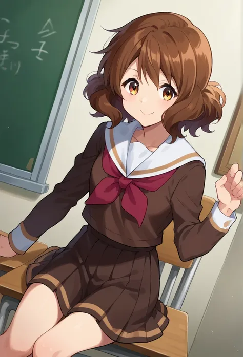 score_9, score_8_superior, score_7_superior, sauce_anime,
in the middle of nowhere, kumiko oumae, brown eyes, brown hair, short ...