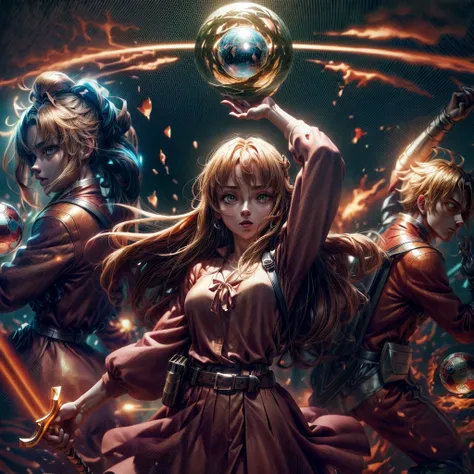 anime papéis de parede de anime com uma garota segurando uma bola brilhante, Anime isekai popular, arte chave de anime, anime em estilo fantasia, anime etéreo, Papel de parede de anime, top 25 fantasy série de anime, 2 0 2 1 anime, visual principal do roma...