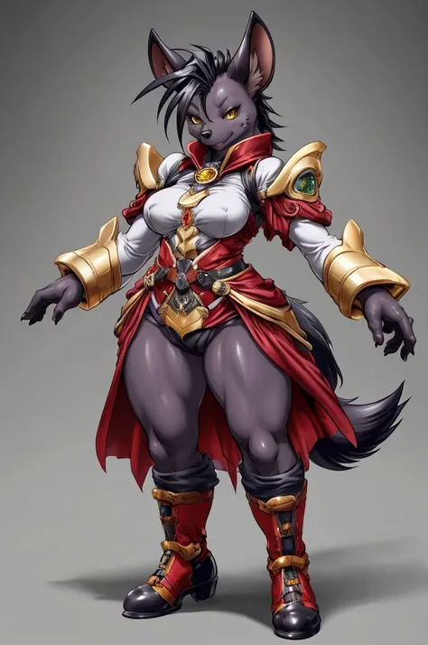 hyena, furry female anthro,HD,sharp,beautiful and detailed,woman ((anthro)),1girl,Milf, mature woman,(look at viewer) ,(perfect eyes),by dr comet,by pochincoff, by jlullaby,by kingbang,by obui,by ZeroQrisu,by sparrow,by gmeen,yellow eyes,standing,hunter ou...