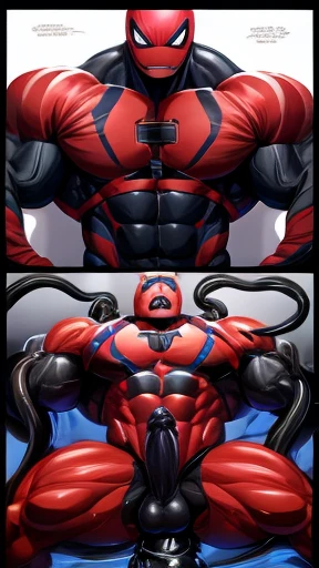 Moan by growed overpowered very packed too big muscular body close up. Focus on upper body big BUFF chest and head. Huge hunk Spiderman Huge Black cock muscles growing bigger after molesting. pleasure screaming. Before and after invasion transformation sto...