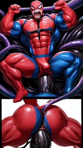 Fucking silly Spiderman in ass by too big cock causes has higher more packed bigger muscular Spiderman. Merge Moan by growed overpowered very packed too big muscular body close up. Focus on upper body big BUFF chest and head. Huge hunk Spiderman Huge Black...