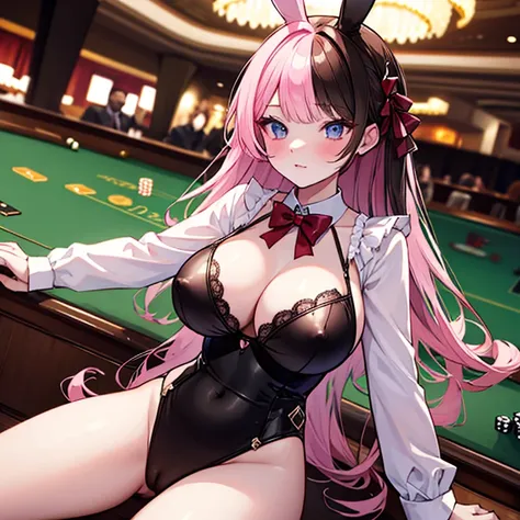 Big Tits Bunny Girl Reverse Bunny Nipples Pussy Sexy Costume Casino