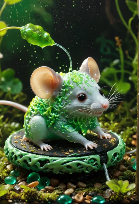 imagine a unique scenario，the mouse turns into slippery green slime。despite its unusual appearance，but the mouse retains all its...