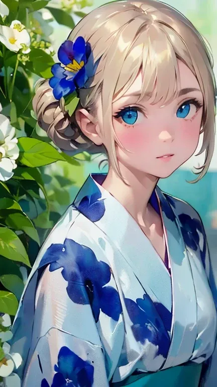 {(masterpiece,best quality, 8K UHD, extremely detailed CG, detailed beautiful face and eyes and skin and hair),(beautiful like picture:1.1)},{(watercolor image:1.2),sketch,bright colors overall,gentle color},{Simple configuration:1.1}, {blue backgroundl:1....