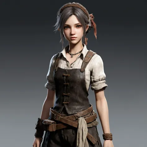 ragged girl,Game characters,Full-body character images,Game charactersสยองขวัญ