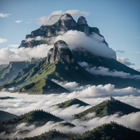 mist sea mountain