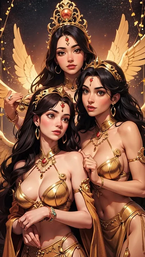 ( High quality , very detailed, Be careful with your hands. )Gemini - Gemini Goddess , similar to latin goodness , twin goddess , Want to know, good, Have a sense of humor, charming, The face of imagination , Sometimes it can&#39;t be done., restless, awes...