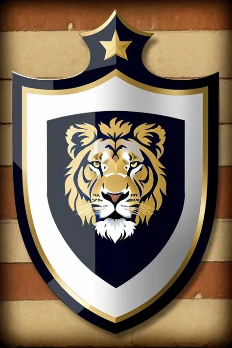 Create a football shield with the face of a lion, At the bottom put a title that says.
“FC Leones El Morro”