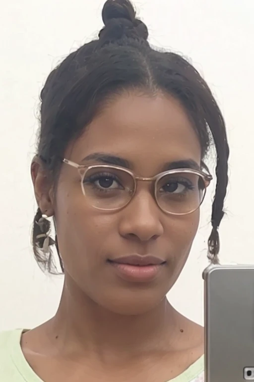 Mixed european and african woman