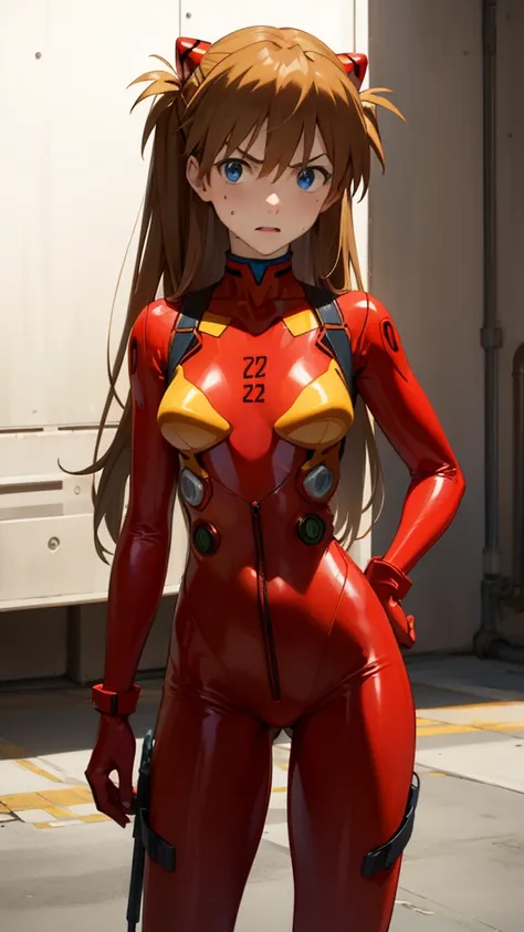 asukalangley, asuka langley soryu, (souryuu asuka langley:1.2), long hair, bangs, blue eyes, brown hair, hair ornament,
break bo...