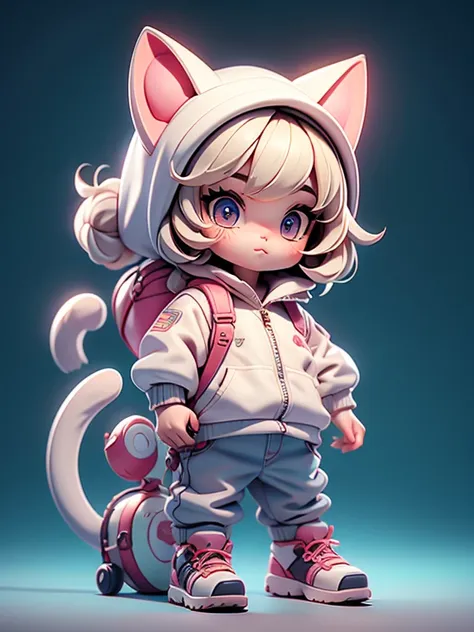 a chibi cat outfit.