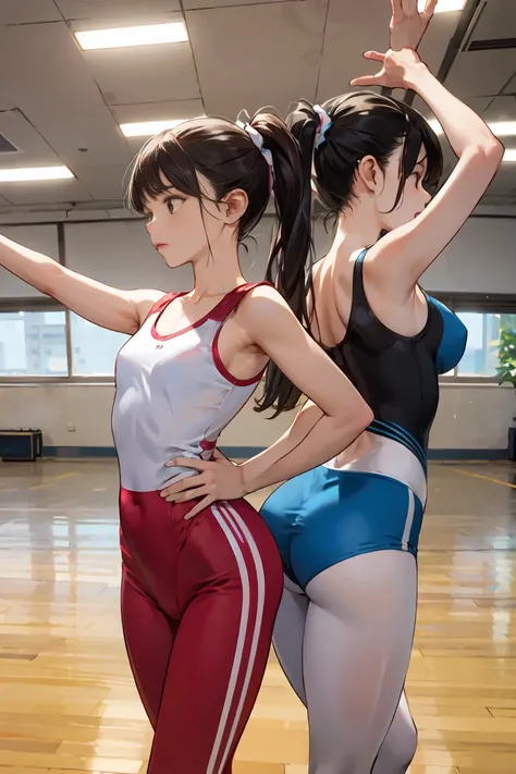 Standing in a dance suit in a dance academy classroom