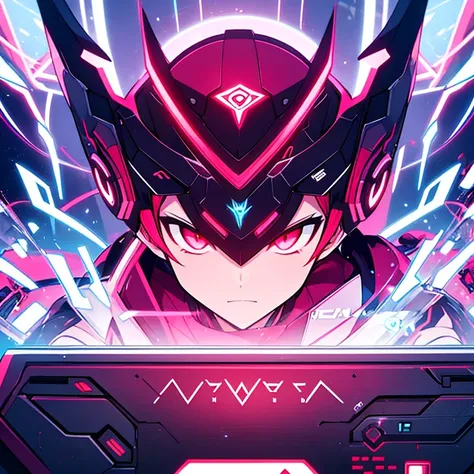 This is a gaming logo that features the name " DGW " in a futuristic font and a neon Red color. and Boy Anime avtar, The logo also has a stylized controller icon and a YouTube play button in the background. The logo is designed to be attractive and eye-cat...