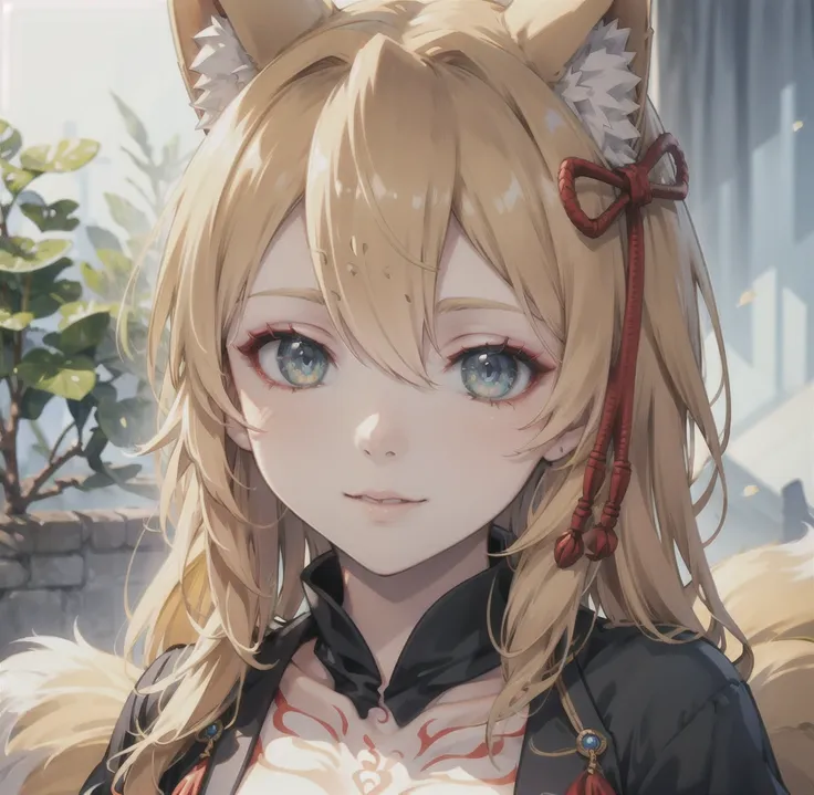 Highest quality, masterpiece, Ultra-high resolution, (Realistic:1.2), One girl, (Detailed face:1.2), (Detailed eyes:1.2), (Detailed Hair:1.2), (Detailed clothing:1.2), 4K, Fox ears,Miko costume