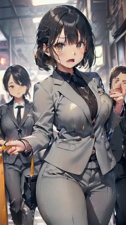 (must be follow these prompts:2.2),masterpiece,best quality,extremely detailed,(in her clothing:3.0),(in her formal styled business suit clothing:2.6),(adorable expression:2.5),(usual face:2.2),(displayed one girl on single picture:2.4),(black hair:2.1),(t...