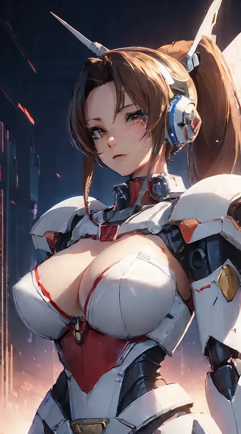 ((ヘッドshot:1.6))、(((Mai Shiranui:1.3)))、(((Shining lenses on both breasts:1.3)))、((Blue pillars of light are emanating from both chests...:1.3))、(((Dynamic pose:1.8)))、smile、((8k)), ((32K)), ((最high quality)), ((masterpiece)), ((超High resolution)), ((Tmaste...