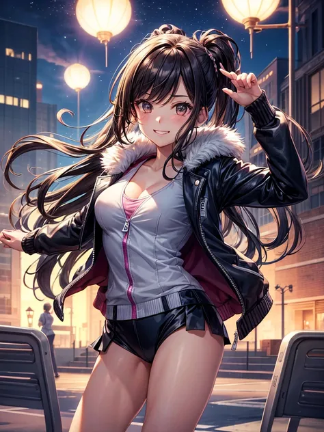 best quality，，smile，blazer，swimsuit，School，Collective of girls，Track jacket，Physical education class，JK，Sexy and cute，future，Wearing a fastener bra，zipper bra，evolution系ファッション，Cuteness at its finest，Sparkling，beautiful，middle School girlultiple girls are d...